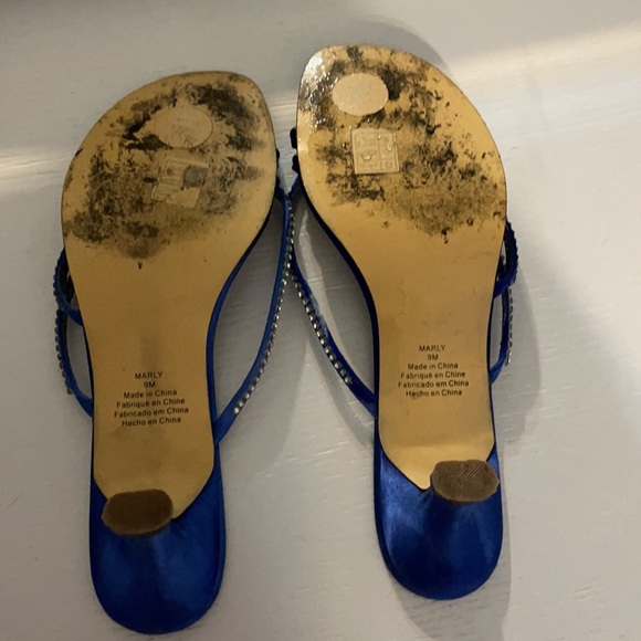 David’s Bridal blue with rhinestones strappy - Picture 6 of 6